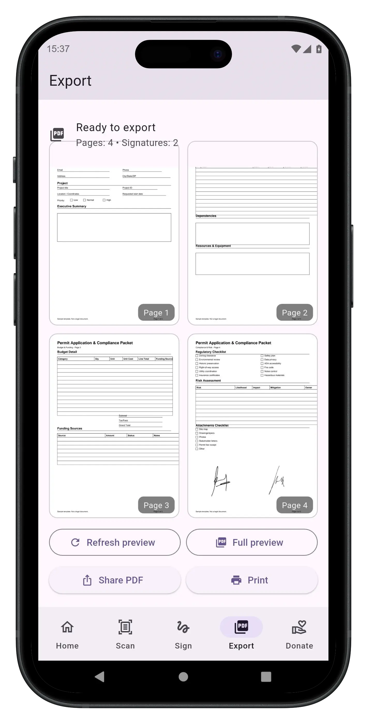 Pdf screen