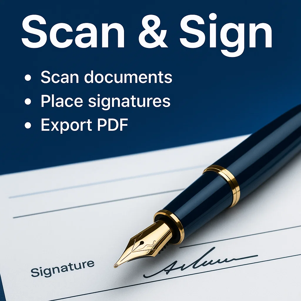 Promo image Scan & Sign: PDF Scanner App